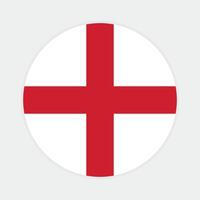 Inghilterra bandiera vettore icona design. Inghilterra cerchio bandiera. il giro di Inghilterra bandiera.