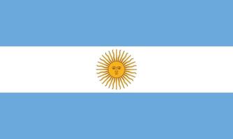piatto illustrazione di argentina bandiera. argentina nazionale bandiera design. vettore