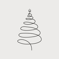 turbine Natale albero, astratto Natale albero, vettore illustrazione