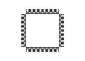 microchip icona design vettore