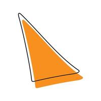 triangolo geometrico icona vettore io