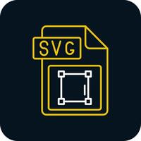 svg file formato linea giallo bianca icona vettore