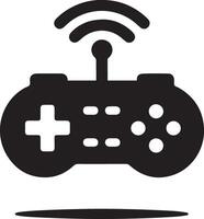 minimo gioco consolle icona simbolo, piatto illustrazione, bianca sfondo vettore