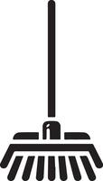 minimo pavimento Mocio icona simbolo, piatto illustrazione, nero colore silhouette, bianca sfondo 28 vettore