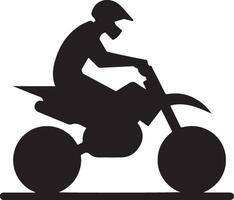minimo motociclo piloti vettore silhouette nero colore, bianca sfondo 3