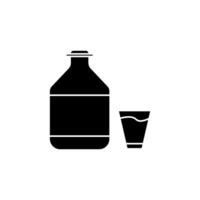 latte concetto linea icona. semplice elemento illustrazione. latte concetto schema simbolo design. vettore