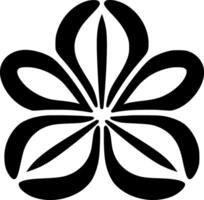 margherita - nero e bianca isolato icona - vettore illustrazione