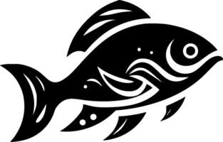 pesce, minimalista e semplice silhouette - vettore illustrazione