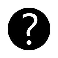 domanda marchio icona vettore. domanda illustrazione cartello. quiz simbolo. FAQ logo. vettore