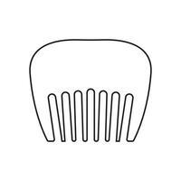 capelli pettine icona vettore. acconciatura illustrazione cartello. barbiere negozio simbolo. parrucchiere logo. vettore