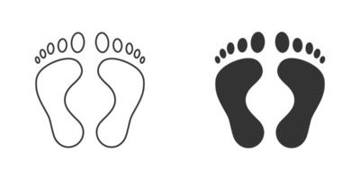 piede icona. umano piedi simbolo. vettore illustrazione.