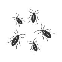 scarafaggio icona. semplice design. vettore illustrazione.