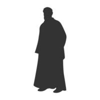 musulmano arabo uomo silhouette. apostolo silhouette. vettore illustrazione.