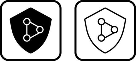 Rete protezione vettore icona
