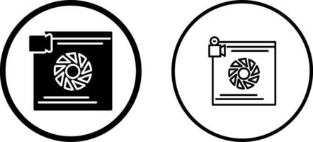 telecamera lente vettore icona