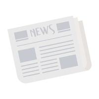 icona isolata di informazioni di giornale su sfondo bianco vettore