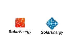 solare pannello energia logo design. elettrico energia logo design vettore