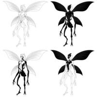alieno umanoide insetto vettore