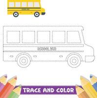 disegnato a mano tracciare e colore per bambini vettore