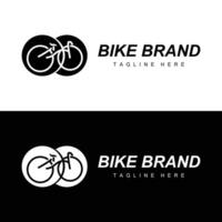 sport bicicletta logo design semplice veicolo bicicletta silhouette icona vettore