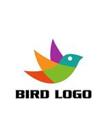 volante uccello idea vettore logo design