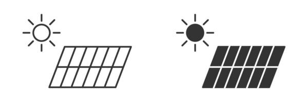 solare pannello icona. vettore illustrazione.