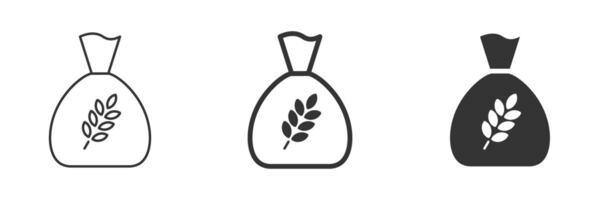 Borsa di Grano linea e glifo icona. Borsa di grano. vettore illustrazione.