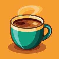 caffè tazza cartone animato illustrazione, caffè boccale bevanda icona concetto isolato vettore