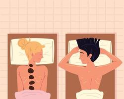 massaggi per donne spa vettore
