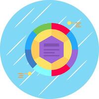 Infografica elementi piatto blu cerchio icona vettore