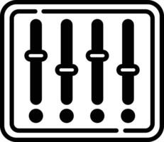 miscelatore glifo e linea vettore illustrazione