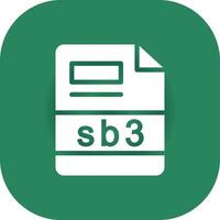 sb3 creativo icona design vettore