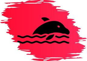 delfino creativo icona design vettore