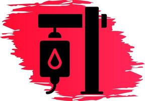 sangue trasfusione creativo icona design vettore