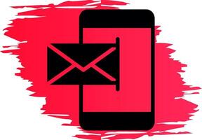 mobile e-mail creativo icona design vettore
