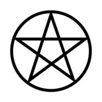 stella pentagramma mistico religioso simbolo vettore