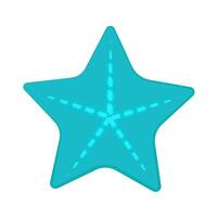 cinque appuntito stella marina stella sagomato mare animale vettore