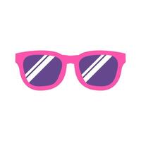 alla moda rosa donne occhiali da sole con colorato lente vettore