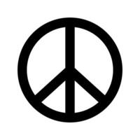 pace cartello religioso simbolo pacifista pittogramma vettore