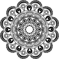 design di mandala di lusso vettore