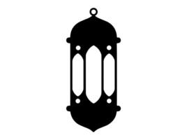 lanterna silhouette Ramadhan kareem sfondo vettore