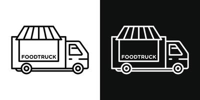 icona del camion di cibo vettore