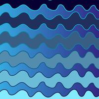 vettore monocromatico sfondo nel il modulo di strisce e ondulato Linee di blu colore