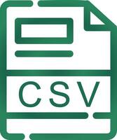 csv creativo icona design vettore