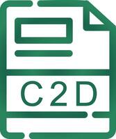 c2d creativo icona design vettore