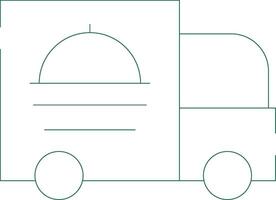 cibo camion creativo icona design vettore