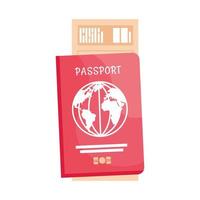 documento del passaporto di viaggio vettore