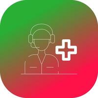 farmacia supporto creativo icona design vettore