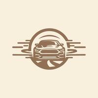 auto logo monocromatico Vintage ▾ design vettore