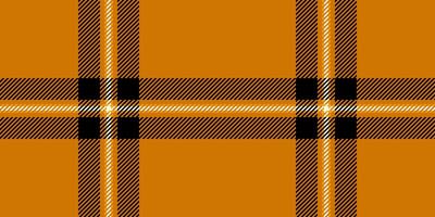 ordine struttura tessuto tessile, ornamentale vettore tartan modello. lineare sfondo dai un'occhiata senza soluzione di continuità plaid nel arancia e nero colori.